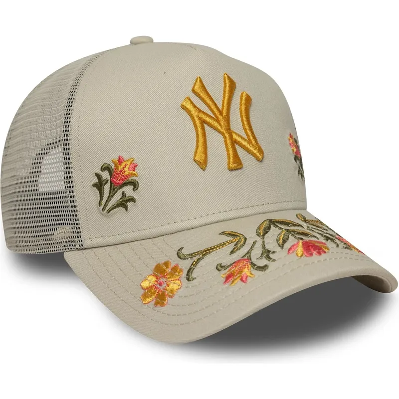 beige-a-frame-floral-icon-truckerkeps-new-york-yankees-mlb-fran-new-era
