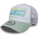 vit-och-gron-trucker-keps-santorini-greece-a-frame-summer-fran-new-era