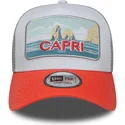 new-era-vit-och-orange-capri-italy-a-frame-summer-truckerkeps