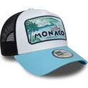 new-era-monaco-french-riviera-a-frame-summer-vit-svart-och-bla-truckerkeps