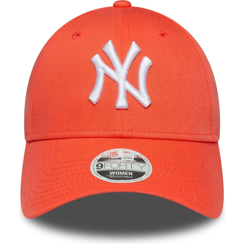 bojd-orange-justerbar-keps-for-dam-9forty-league-essential-fran-new-york-yankees-mlb-av-new-era