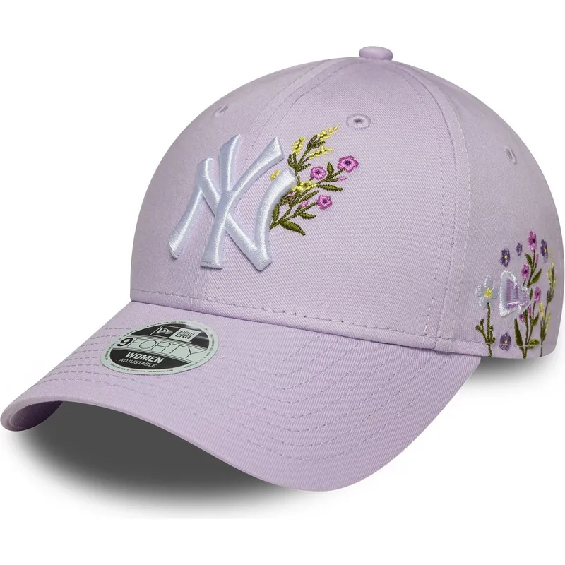 bojd-lila-justerbar-keps-for-dam-9forty-floral-icon-fran-new-york-yankees-mlb-av-new-era
