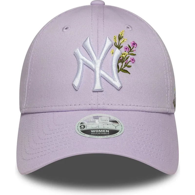 bojd-lila-justerbar-keps-for-dam-9forty-floral-icon-fran-new-york-yankees-mlb-av-new-era