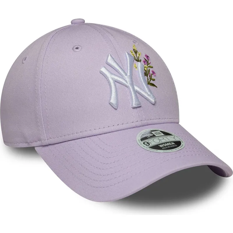 bojd-lila-justerbar-keps-for-dam-9forty-floral-icon-fran-new-york-yankees-mlb-av-new-era