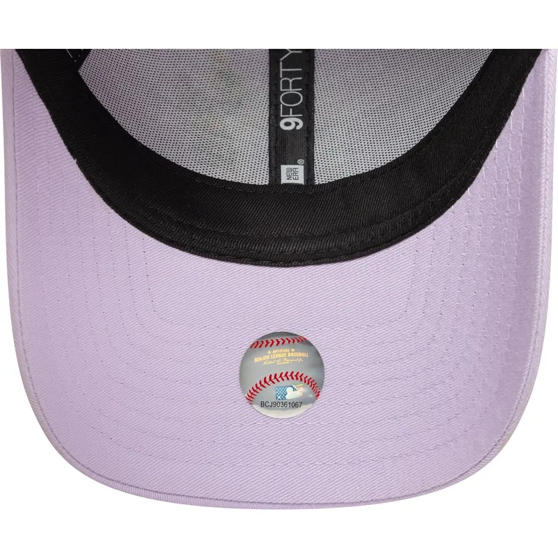 bojd-lila-justerbar-keps-for-dam-9forty-floral-icon-fran-new-york-yankees-mlb-av-new-era
