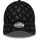 new-era-new-york-yankees-mlb-9forty-monogram-justerbar-svart-bojd-damkeps