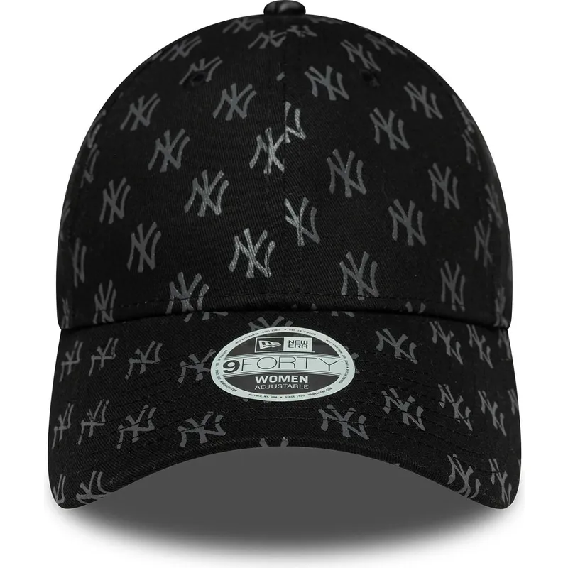 new-era-new-york-yankees-mlb-9forty-monogram-justerbar-svart-bojd-keps-for-dam