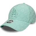 gron-justerbar-kurvkeps-for-kvinnor-9forty-floral-towelling-los-angeles-dodgers-mlb-fran-new-era