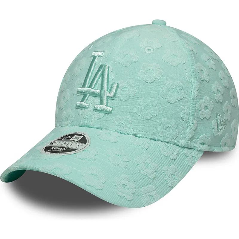 los-angeles-dodgers-mlb-new-era-9forty-floral-towelling-gron-justerbar-bojd-keps-for-dam