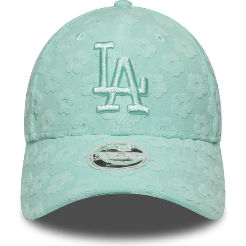 los-angeles-dodgers-mlb-new-era-9forty-floral-towelling-gron-justerbar-bojd-keps-for-dam