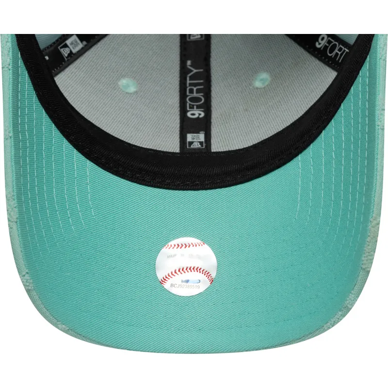 gron-justerbar-kurvad-keps-for-dam-9forty-floral-towelling-fran-los-angeles-dodgers-mlb-av-new-era