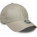 bojd-beige-justerbar-keps-for-dam-9forty-woven-fran-new-york-yankees-mlb-av-new-era