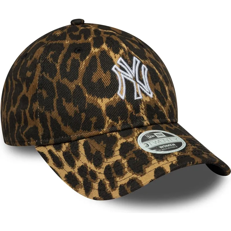 bojd-keps-leopard-justerbar-for-dam-9twenty-outline-av-new-york-yankees-mlb-fran-new-era