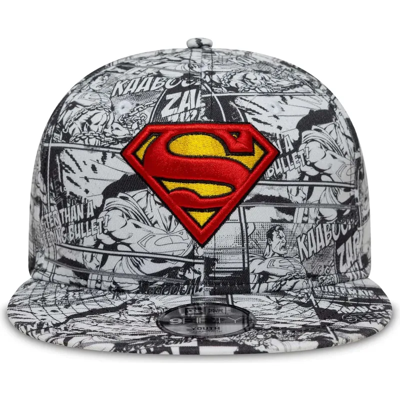 svart-platt-snapback-keps-for-barn-9fifty-all-over-print-av-superman-dc-comics-fran-new-era