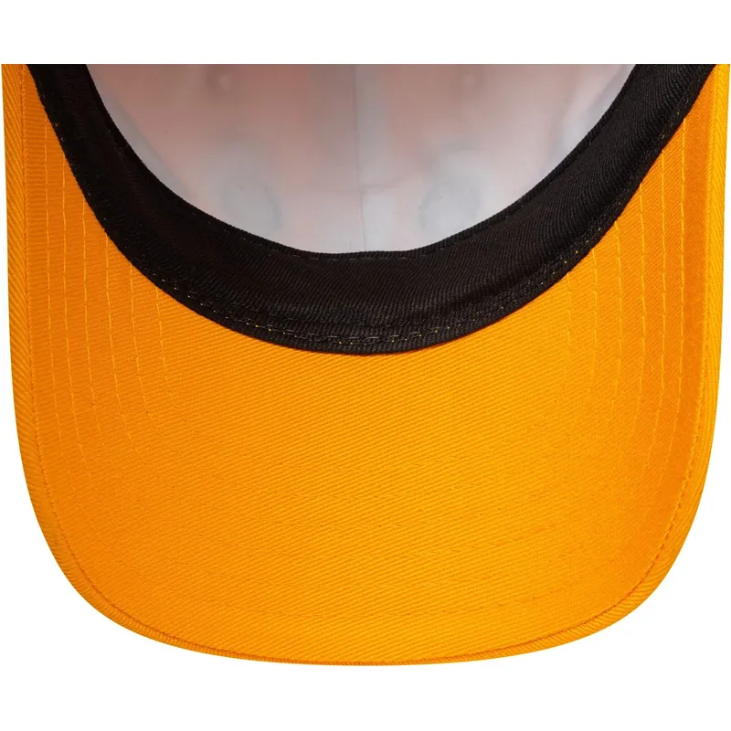 gul-orange-justerbar-barnkeps-9forty-animal-fran-new-era