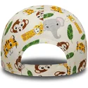 bojd-beige-justerbar-keps-for-barn-9forty-all-over-print-safari-fran-new-era