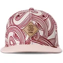 djinns-beige-och-rod-snapback-platt-keps-ma-pattern
