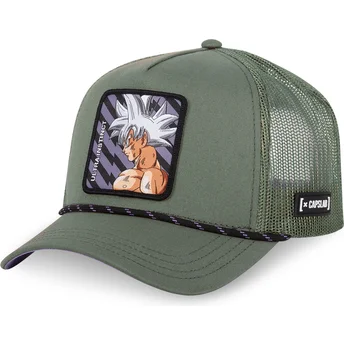 Grön truckerkeps Son Goku Ultra Instinct DBS6 ULT Dragon Ball från Capslab