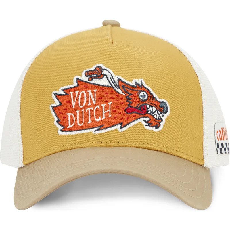 truckerkeps-brun-och-vit-wild05-fran-von-dutch