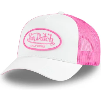 Vit och rosa truckerkeps FLUO01 CT från Von Dutch
