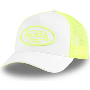 Von Dutch Vit och Gul FLUO02 CT Truckerkeps