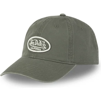 Justerbar grön böjd keps LOG02 CD från Von Dutch