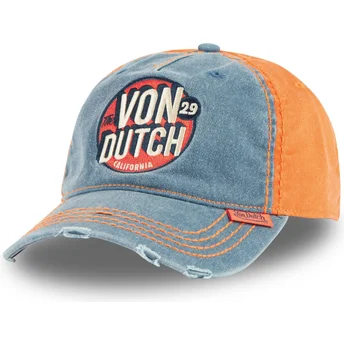 Kepsar böjd blå justerbart band RETRO02 av Von Dutch