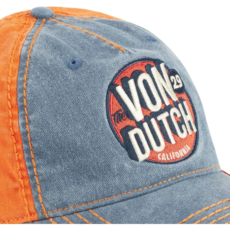 keps-med-bojd-skarm-bla-och-orange-justerbar-retro02-fran-von-dutch