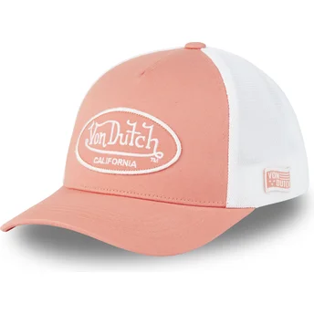 Justerbar rosa och vit truckerkeps LOF B25 från Von Dutch