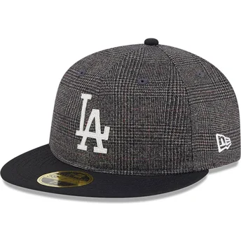 Los Angeles Dodgers MLB New Era 59FIFTY Day Retro Crown svart justerbar flat keps