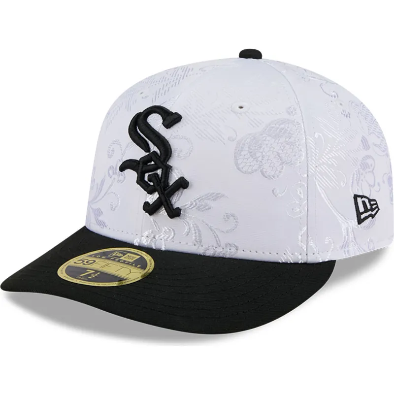 vit-och-svart-platt-keps-justerad-59fifty-day-low-profile-fran-chicago-white-sox-mlb-av-new-era