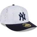 platt-keps-marinbla-och-vit-justerad-59fifty-day-low-profile-fran-new-york-yankees-mlb-av-new-era