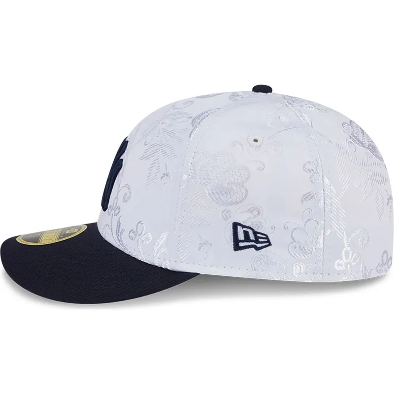 platt-keps-marinbla-och-vit-justerad-59fifty-day-low-profile-fran-new-york-yankees-mlb-av-new-era