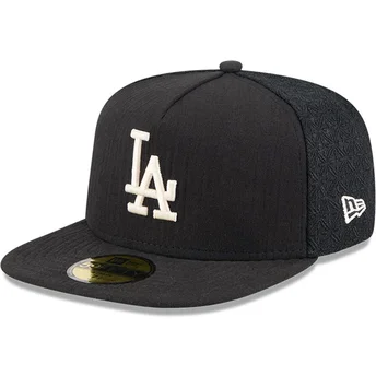 Los Angeles Dodgers MLB New Era 59FIFTY Day A Frame svart justerbar flat keps