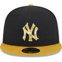 new-era-new-york-yankees-mlb-59fifty-day-svart-och-gul-justerbar-keps-med-guldfargad-logotyp