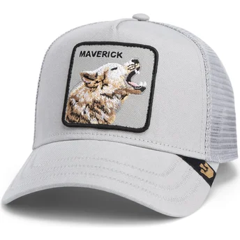 Goorin Bros. The Farm Maverick Howling In Harmony Core Canvas varggrå truckerkeps.