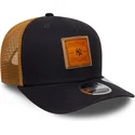 marinbla-och-brun-truckerkeps-9seventy-stretch-snap-debossed-logo-new-york-yankees-mlb-fran-new-era