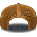 marinbla-och-brun-truckerkeps-9seventy-stretch-snap-debossed-logo-new-york-yankees-mlb-fran-new-era