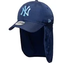 bla-kurvad-snapback-keps-for-barn-med-blatt-9forty-sun-shield-logotyp-fran-new-york-yankees-mlb-av-new-era