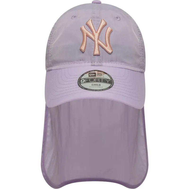 bojd-violett-snapback-keps-for-barn-9forty-sun-shield-new-york-yankees-mlb-fran-new-era