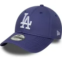 justerbar-lila-bojd-keps-for-barn-9forty-league-essential-los-angeles-dodgers-mlb-fran-new-era