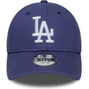 justerbar-lila-bojd-keps-for-barn-9forty-league-essential-los-angeles-dodgers-mlb-fran-new-era