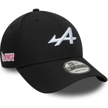 Svart böjd snapback-keps 9FORTY Essential av Alpine F1 Team Formula 1 från New Era