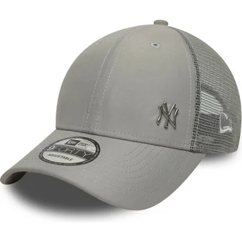 Justerbar grå truckerkeps 9FORTY Flawless New York Yankees MLB från New Era