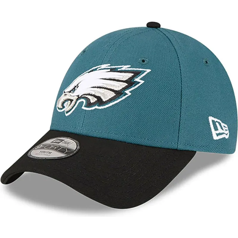 gron-och-svart-bojd-justerbar-keps-for-barn-9forty-the-league-fran-philadelphia-eagles-nfl-av-new-era