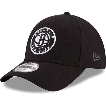 Justerbar svart böjd keps för barn 9FORTY The League Brooklyn Nets NBA från New Era