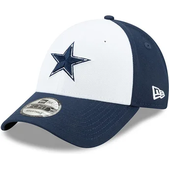 Dallas Cowboys NFL New Era 9FORTY The League justerbar vit och marinblå böjd keps för barn