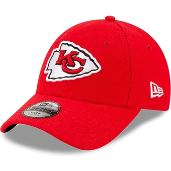 Justerbar röd böjd keps för barn 9FORTY The League Kansas City Chiefs NFL från New Era.