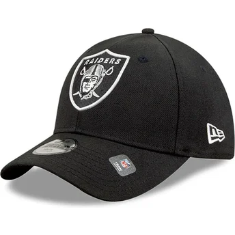 Svart böjd justerbar keps för barn 9FORTY The League från Las Vegas Raiders NFL av New Era