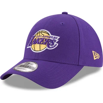 Justerbar violett böjd keps för barn 9FORTY The League Los Angeles Lakers NBA från New Era